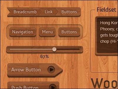 wooden-interface-elements