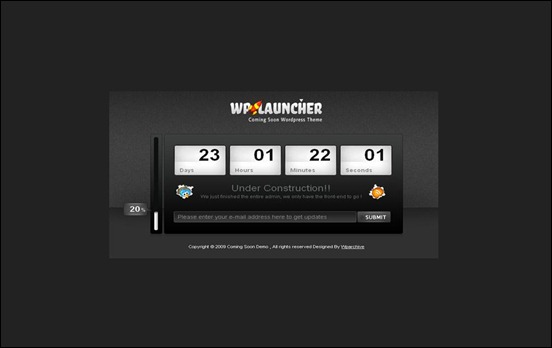 wp-launcher under construction wordpress themes