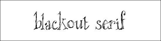 blackout-serif