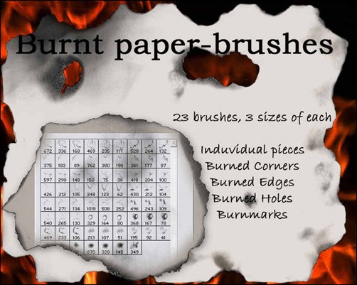 burnt-paper-brushes