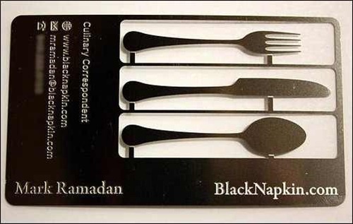 black-napkin-business-card