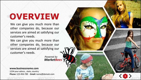 market-bees-keynote-template