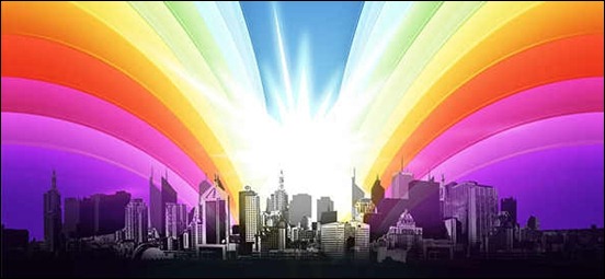 urban-city-view-with-shining-rainbow