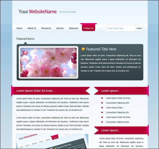 web-layout-with-3d-elements