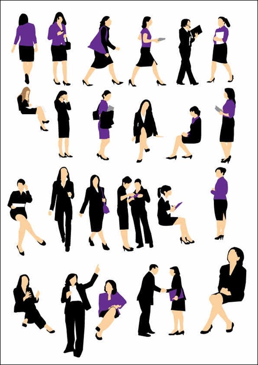 businesswomen-silhouette