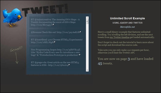 jquery-unlimited-scroll