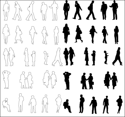 people-silhouettes-vector-pack