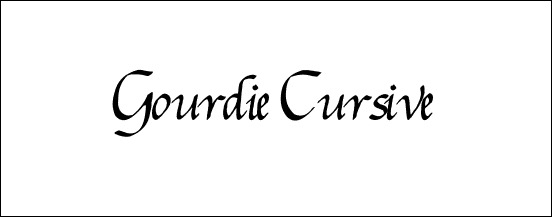 gourdie-cursive