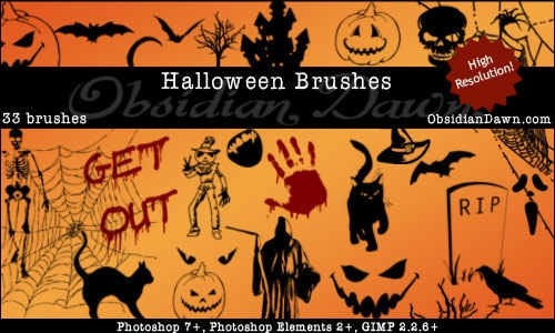 halloween-vectors-brushes