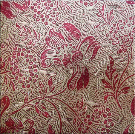 red-gold-floral-background