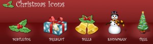 christmas holiday icons