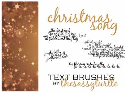christmas-song-text-brushes