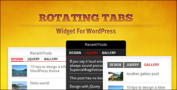 Tabs Widget for WordPress