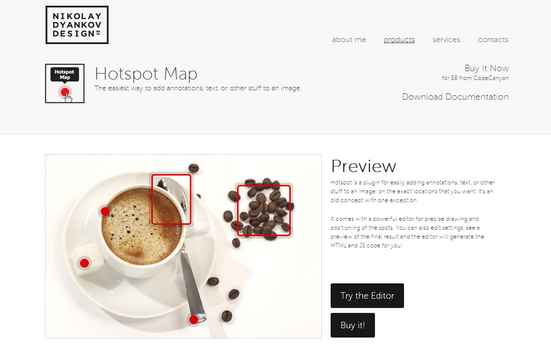 Hotspot Map, tooltip