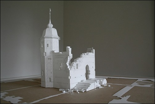 Wall-of-Unwritten-Words-paper-sculptures