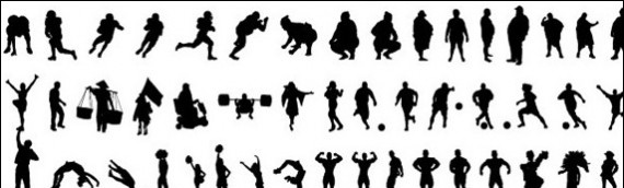 people-silhouette-vector-sets