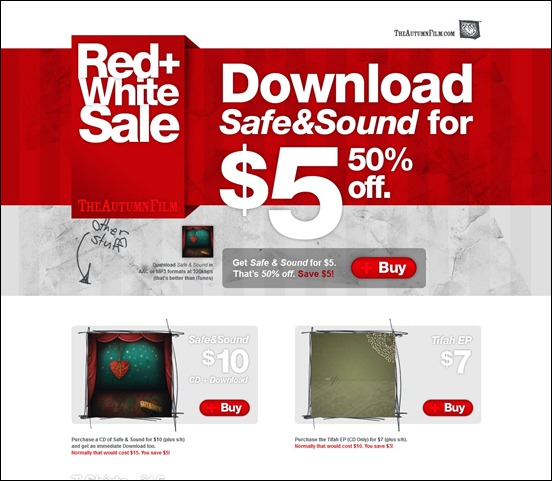 red white-sale