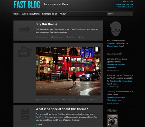fast blog best tumblr themes