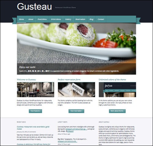 gusteau restaurant menu templates