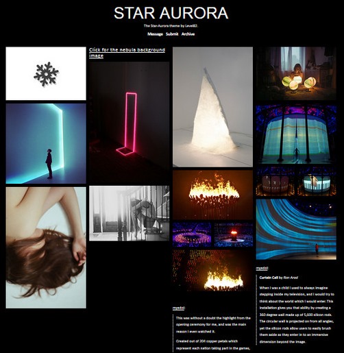 star aurora best tumblr themes