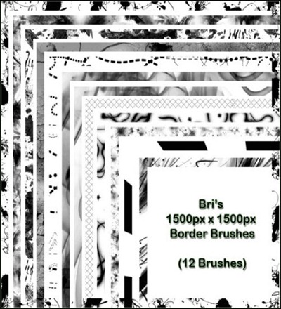 Bri's 1500px Border Brushes