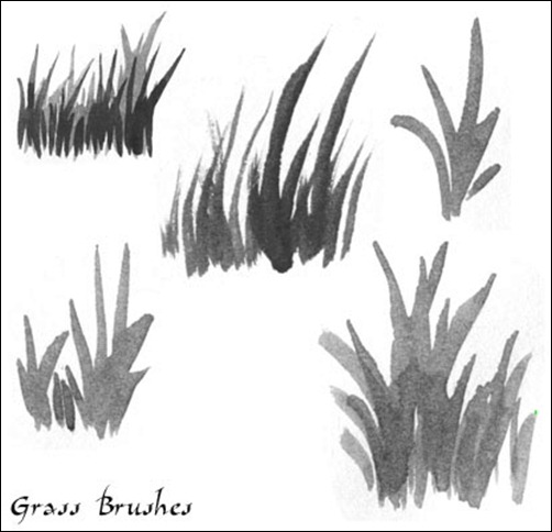 Grass-Watercolor-Brushes