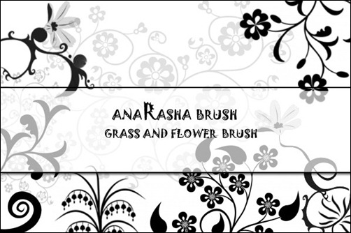 Grass-and-Flower-Brush