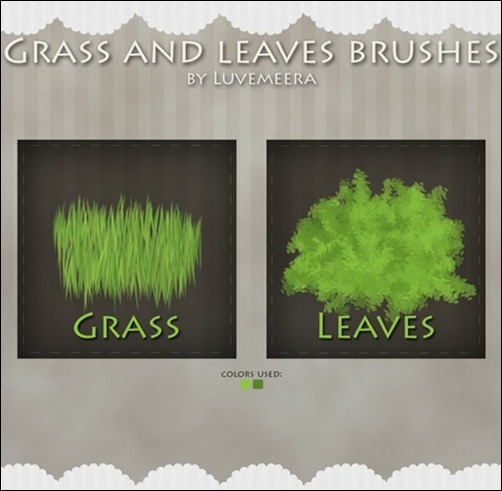 Leaves-And-Grass-Brushes