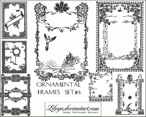 ornamental frames set3