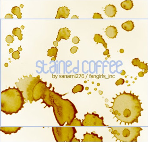 stained coffee