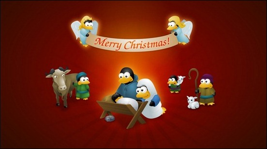 cute-cartoon-christmas-penguin-wallpaper