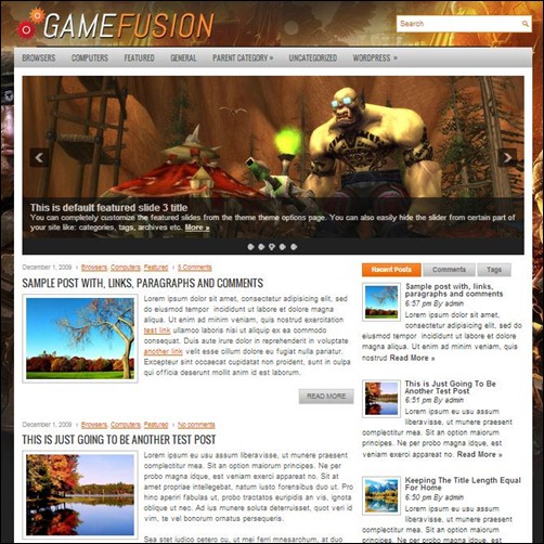 GameFusion-WordPress-Theme