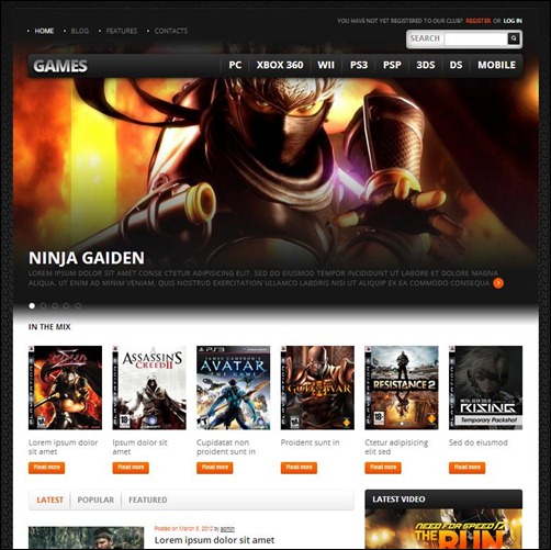 Games-2-WordPress-Theme