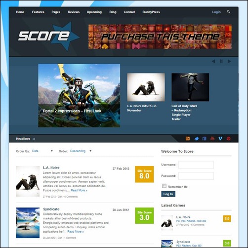 Score-WordPress-Theme