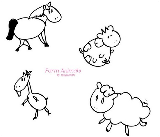 farm-animal-brushes