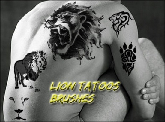 lion-tatoos-brushes