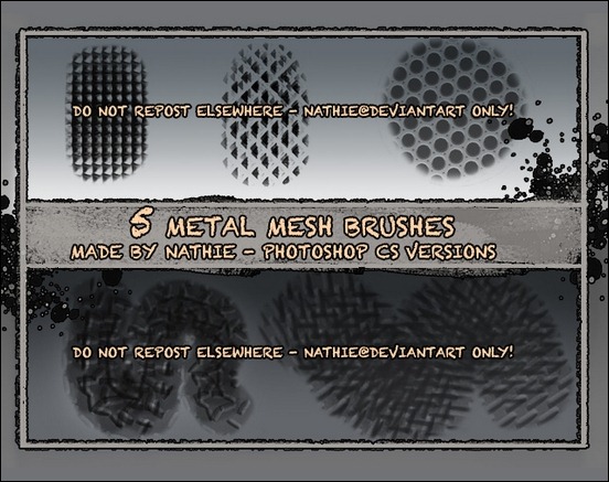 metal-mesh-texture-brushes