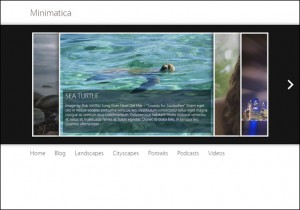 Minimatica is a cool free photography style WordPress theme