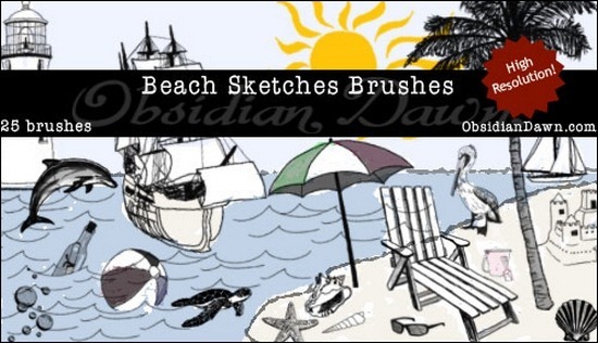 beach-sketches-brushes