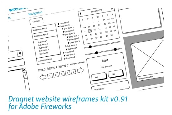 dragnet-website-wireframe-kit