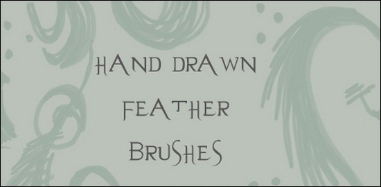 hand-drawn-feather-brushes