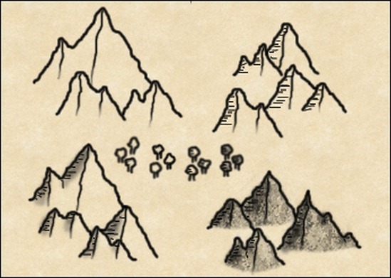 mountain-and-tree-brushes